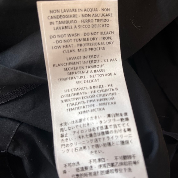 Stella Mccartney Navy Poplin One Shoulder Top Navy IT40 small - Picture 11 of 12